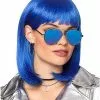 Dark Blue Pageboy Wig -Spirit Halloween Shop 01106640 a