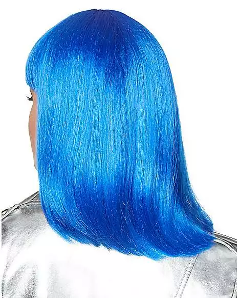 Dark Blue Pageboy Wig 4 Dark Blue Pageboy Wig - Image 2