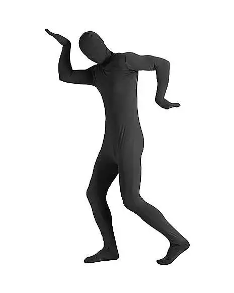 Adult Super Skins Black Zentai Skin Suit Costume 4 Adult Super Skins Black Zentai Skin Suit Costume - Image 2