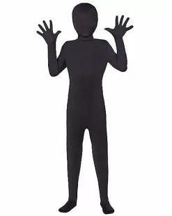 Kids Super Skins Black Skin Suit Costume