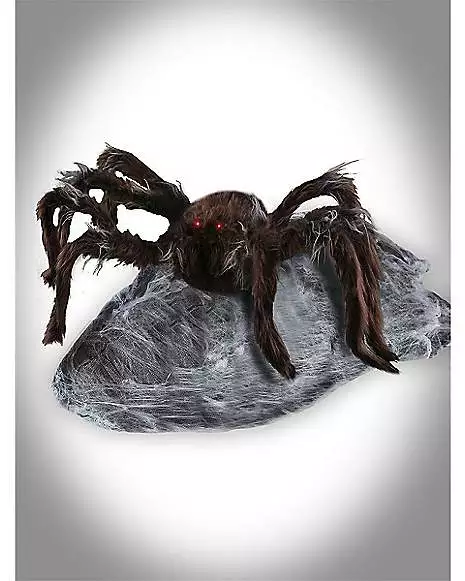 21 Inch LED Black Jumping Spider Animatronic 8 21 Inch LED Black Jumping Spider Animatronic - Image 6