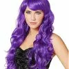 Purple Curls Wig -Spirit Halloween Shop 01261635 a