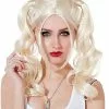 Blonde Pigtail Wig 2 Blonde Pigtail Wig -Spirit Halloween Shop 01297597 a