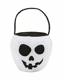 Skull Plush Treat Bucket