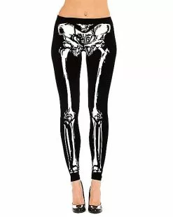 Skeleton Leggings -Spirit Halloween Shop 01307495 a