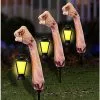 LED Zombie Arm Pathway Markers 3 Pack 2 LED Zombie Arm Pathway Markers 3 Pack -Spirit Halloween Shop 01316231 a