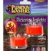 Flickering Pumpkin Tealights 2 Flickering Pumpkin Tealights -Spirit Halloween Shop 01319318 a