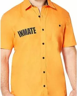 Arkham Inmate Work Shirt - Suicide Squad -Spirit Halloween Shop 01324516 c