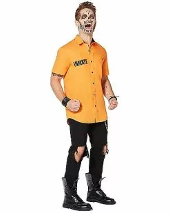 Arkham Inmate Work Shirt - Suicide Squad -Spirit Halloween Shop 01324516 d