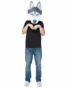 Big Head Foam Husky Half Mask -Spirit Halloween Shop 01346493 c