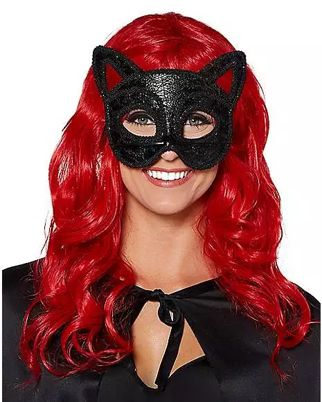 Black Cat Party Eye Mask 3 Black Cat Party Eye Mask