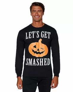 Let's Get Smashed Long Sleeve T Shirt 10 Let's Get Smashed Long Sleeve T Shirt -Spirit Halloween Shop 01353580 a