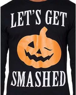 Let's Get Smashed Long Sleeve T Shirt 12 Let's Get Smashed Long Sleeve T Shirt -Spirit Halloween Shop 01353580 c