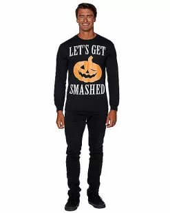 Let's Get Smashed Long Sleeve T Shirt 13 Let's Get Smashed Long Sleeve T Shirt -Spirit Halloween Shop 01353580 d
