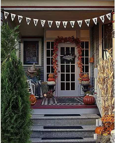 Light-Up Happy Halloween Banner 3 Light-Up Happy Halloween Banner