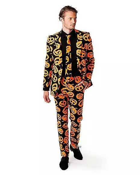 Adult Jack-O-Lantern Suit 3 Adult Jack-O-Lantern Suit