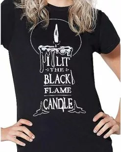 Black Flame T Shirt - Hocus Pocus -Spirit Halloween Shop 01384130 c