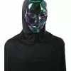 Iridescent Metallic Hooded Mask 1 Iridescent Metallic Hooded Mask -Spirit Halloween Shop 01391473 a