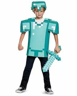 Kids Armor Shirt Set - Minecraft 15 Kids Armor Shirt Set - Minecraft -Spirit Halloween Shop 01396662 g
