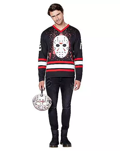 Jason Voorhees Hockey Jersey - Friday The 13th 5 Jason Voorhees Hockey Jersey - Friday The 13th - Image 3