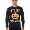 Let's Get Smashed Long Sleeve T Shirt 2 Let's Get Smashed Long Sleeve T Shirt -Spirit Halloween Shop 01405679 a