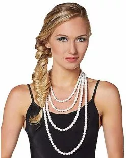 Faux Pearl Mermaid Necklace -Spirit Halloween Shop 01413715 c