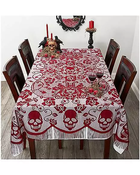 7 Ft Gothic Romance Tablecloth 4 7 Ft Gothic Romance Tablecloth - Image 2