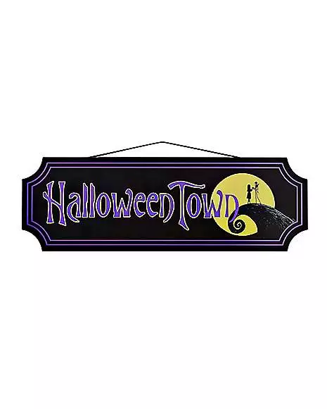Halloween Town Sign - The Nightmare Before Christmas 3 Halloween Town Sign - The Nightmare Before Christmas