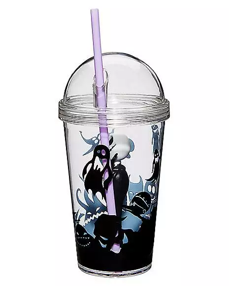 Jack Skellington Cup With Straw - Nightmare Before Christmas 4 Jack Skellington Cup With Straw - Nightmare Before Christmas - Image 2