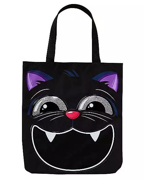 Black Cat Candy Tote Bag 4 Black Cat Candy Tote Bag - Image 2