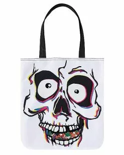 Skull Candy Window Tote Bag