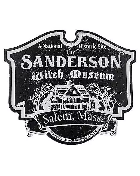 Sanderson Museum Of Witchcraft Sign - Hocus Pocus 3 Sanderson Museum Of Witchcraft Sign - Hocus Pocus