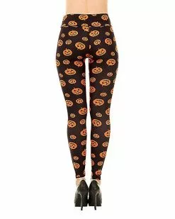 Pumpkin Leggings 13 Pumpkin Leggings -Spirit Halloween Shop 01434281 c