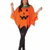 Adult Pumpkin Poncho 1 Adult Pumpkin Poncho -Spirit Halloween Shop 01436567 a