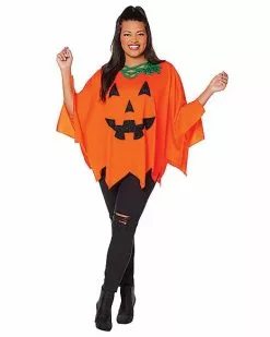 Adult Pumpkin Poncho
