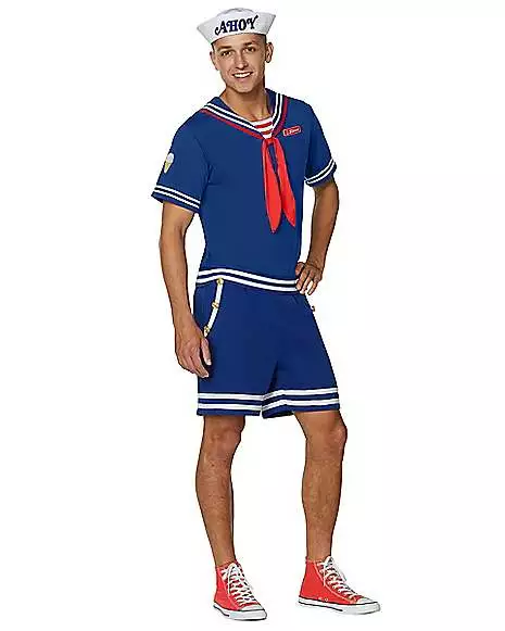 Adult Steve Scoops Ahoy Costume - Stranger Things 3 Adult Steve Scoops Ahoy Costume - Stranger Things