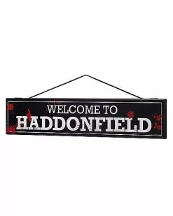 Welcome To Haddonfield Sign - Halloween 7 Welcome To Haddonfield Sign - Halloween -Spirit Halloween Shop 01455856 c