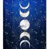 Tarot Moonphase Fleece Blanket 1 Tarot Moonphase Fleece Blanket -Spirit Halloween Shop 01455914 a