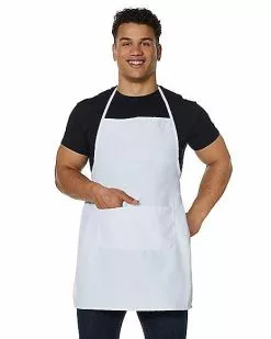 Adult White Apron