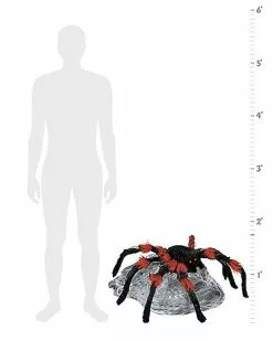 21 Inch LED Black Jumping Spider Animatronic 18 21 Inch LED Black Jumping Spider Animatronic -Spirit Halloween Shop 01463447 b