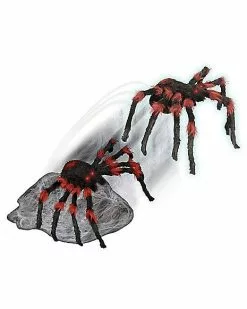 21 Inch LED Black Jumping Spider Animatronic 19 21 Inch LED Black Jumping Spider Animatronic -Spirit Halloween Shop 01463447 c