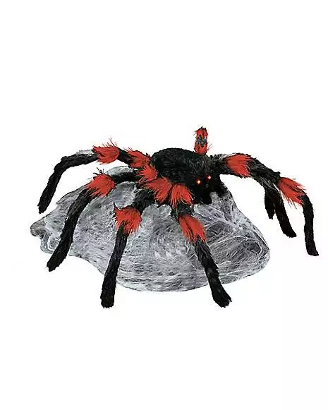 21 Inch LED Red And Black Jumping Spider Animatronic 6 21 Inch LED Red And Black Jumping Spider Animatronic - Image 4