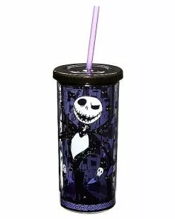 Jack Skellington Cup With Straw 20 Oz. - The Nightmare Before Christma
