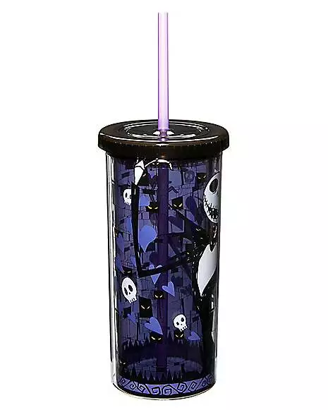 Jack Skellington Cup With Straw 20 Oz. - The Nightmare Before Christma 4 Jack Skellington Cup With Straw 20 Oz. - The Nightmare Before Christma - Image 2