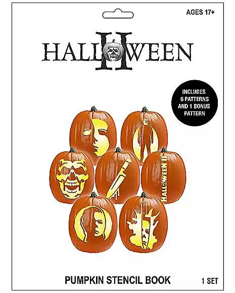 Michael Myers Pumpkin Stencil Book - Halloween 2 3 Michael Myers Pumpkin Stencil Book - Halloween 2