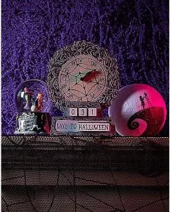 Wood Block X-Mas And Halloween Countdown - The Nightmare Before Christ 9 Wood Block X-Mas And Halloween Countdown - The Nightmare Before Christ -Spirit Halloween Shop 01465707 d