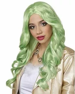 Green Pastel Curly Wig