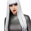 Black And White Wig 1 Black And White Wig -Spirit Halloween Shop 01467729 a