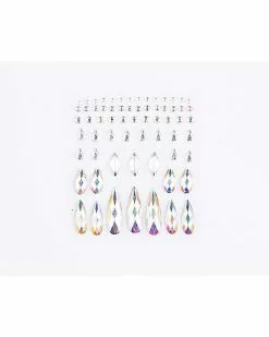Clear Press On Gem Stones 65 Piece Set -Spirit Halloween Shop 01474550 c