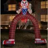 12 Ft LED Scary Clown Archway Inflatable Decoration -Spirit Halloween Shop 01476605 a